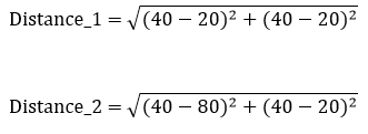Distance example equation