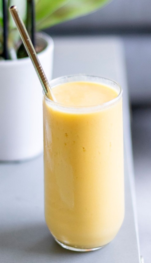 3 Ingredient Mango Protein Smoothie