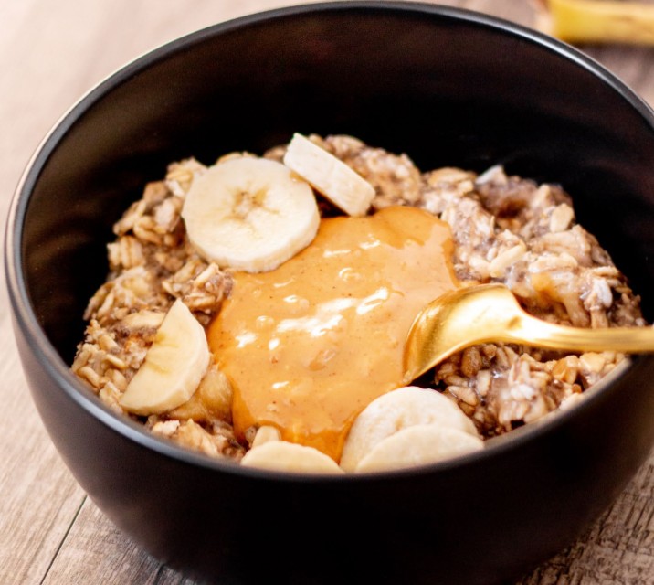Banana & Peanut Butter Overnight Oats