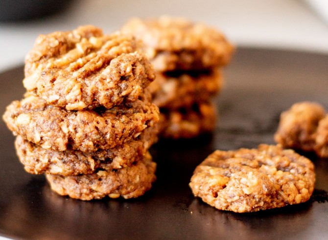 Healthy Peanut Butter Coconut Cookies