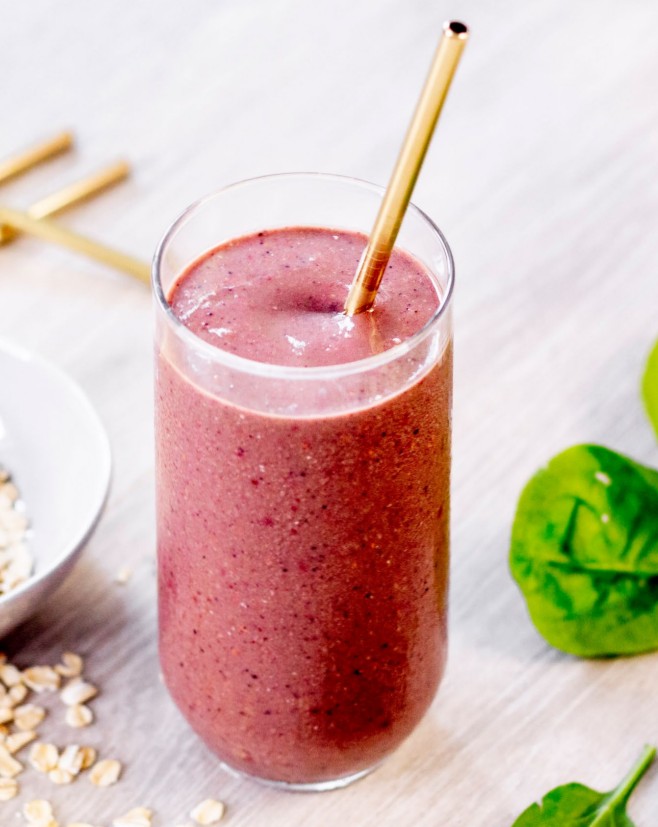 Mixed Berry & Banana Protein Smoothie